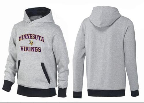 NFL Men's Nike Minnesota Vikings Heart & Soul Pullover Hoodie - Grey/Black